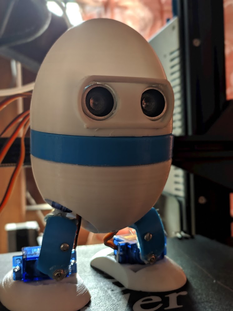 Fully 3D printed biped robot with voice control