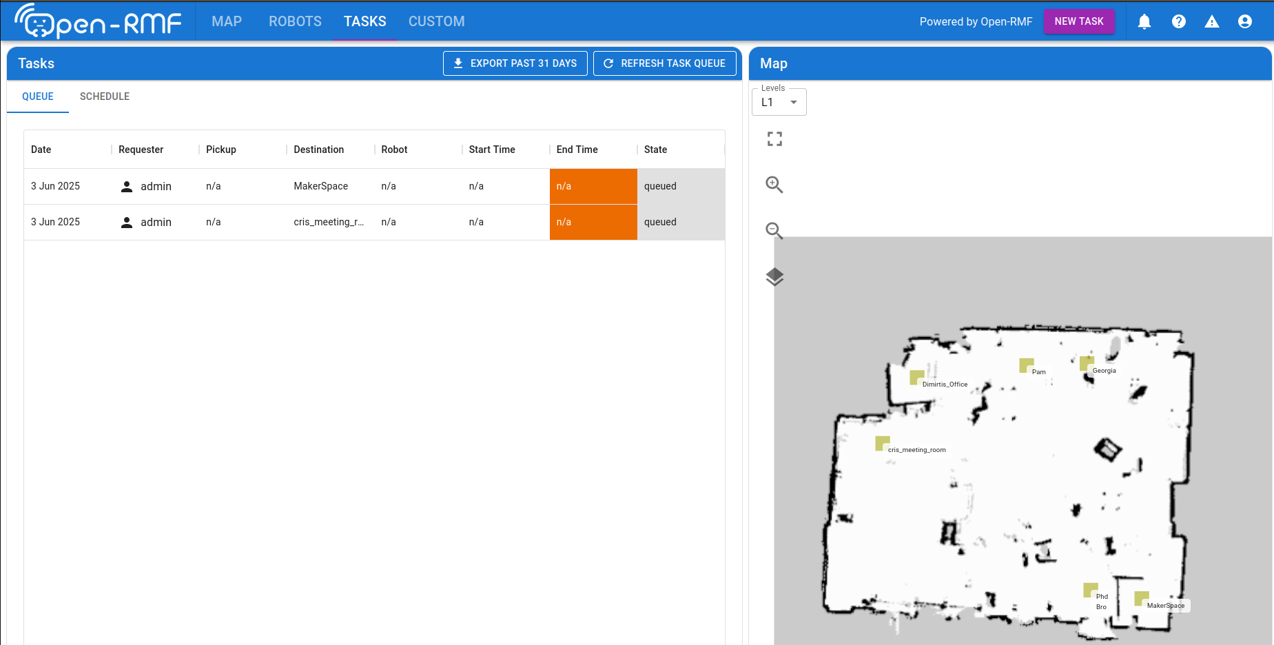 RMF Web Dashboard