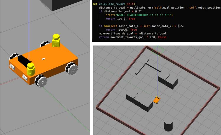 Mecanum robot in simulation