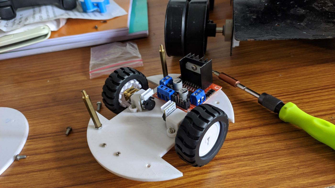 Robot during assembly