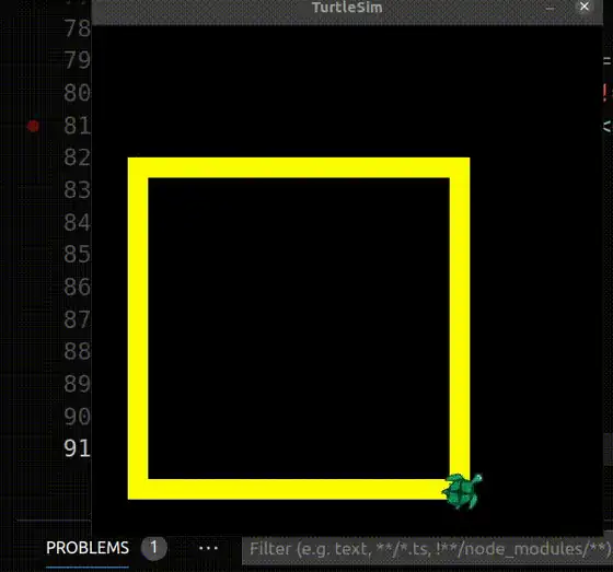 Animation of the Turtlesim game