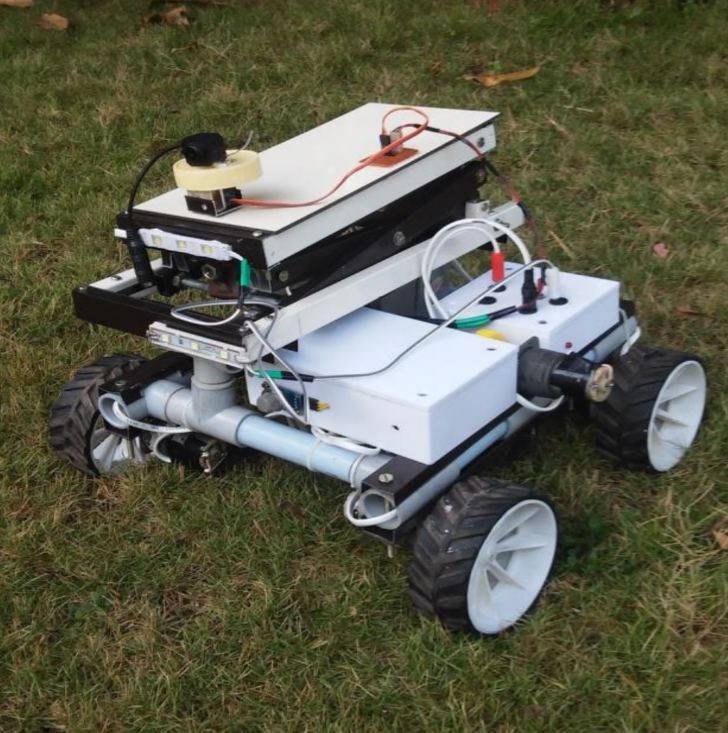 All terrain rover on grass